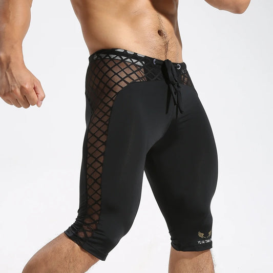 Male Running Shorts Men Quick Dry Training Fitness Compression Gym Shorts Mens Short Fitness Tight Trousers