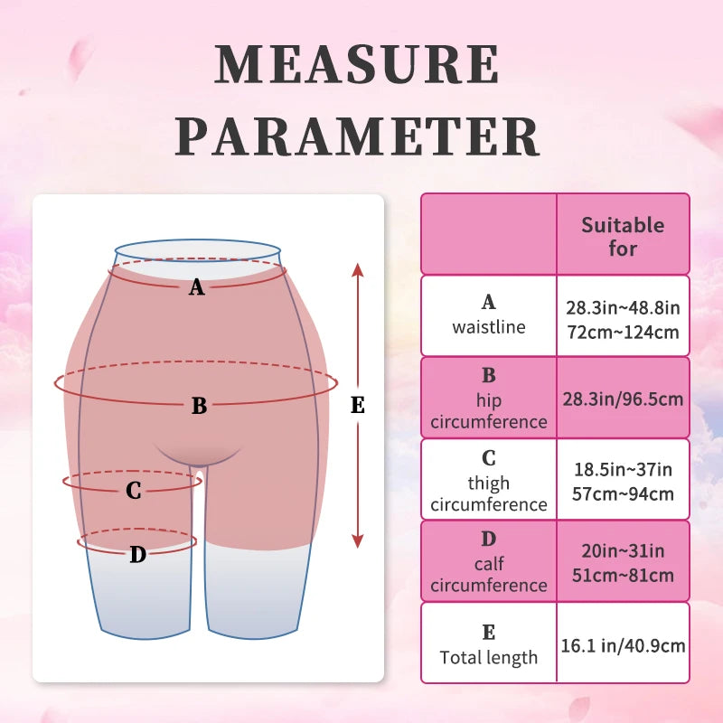 Silicone Butt Pads 1.2cm Sexy Female Realistic Buttocks and Hips Enhancement High Waist Shapewear for African Woman Big Ass