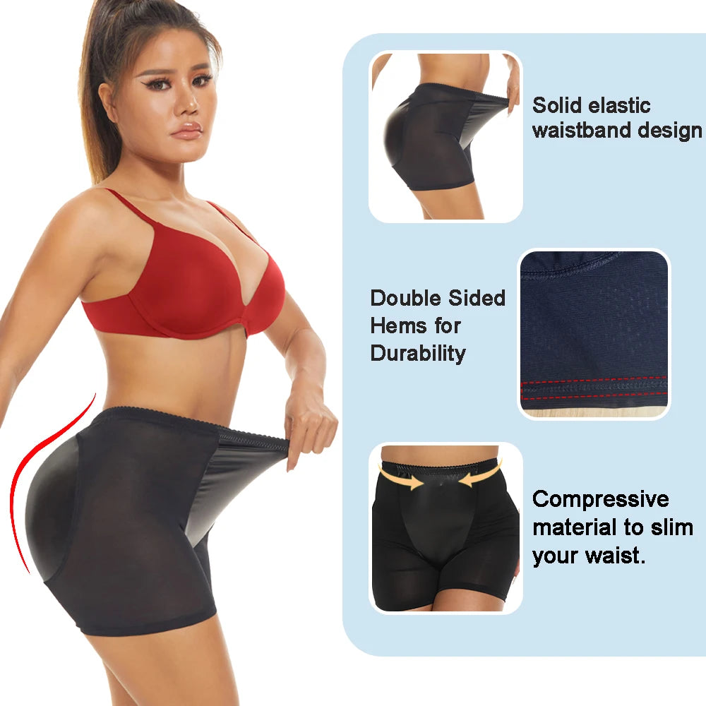 SEXYWG Butt Lifter Panties for Women Sexy Shapewear Push Up Panties Hip Shapewear Hip Pads Shaper Panties