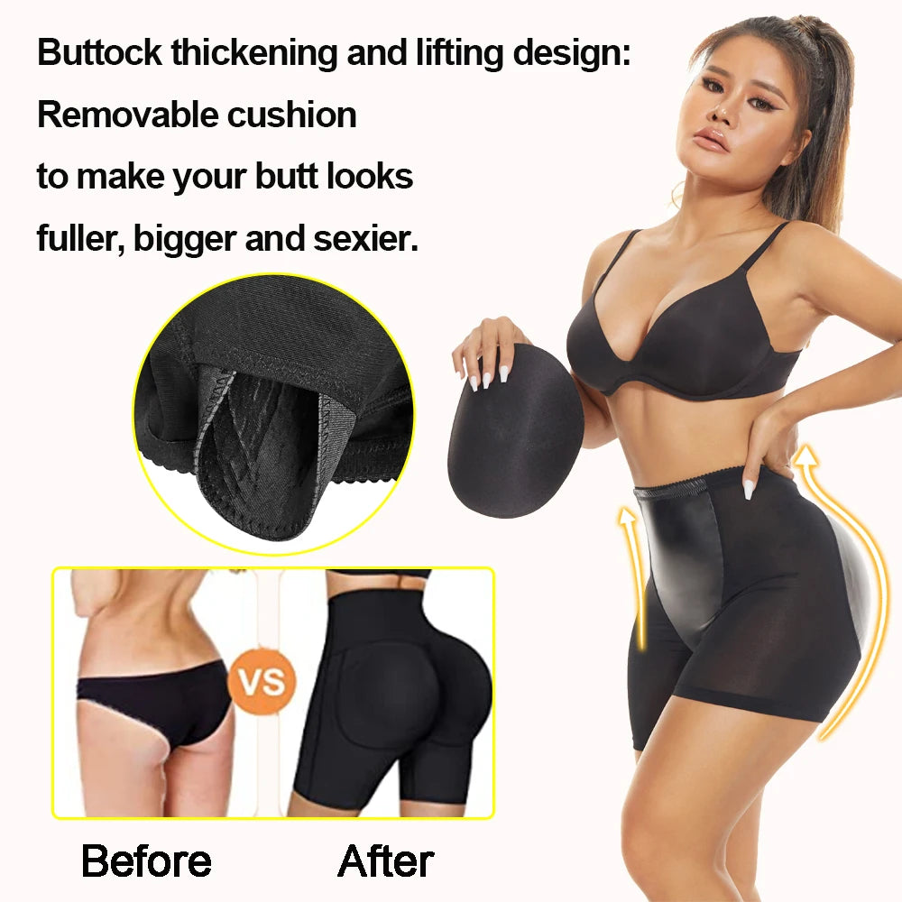 SEXYWG Butt Lifter Panties for Women Sexy Shapewear Push Up Panties Hip Shapewear Hip Pads Shaper Panties